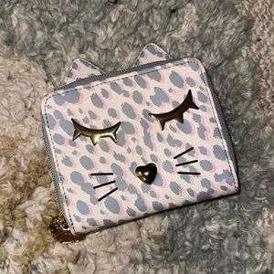 Betsy Johnson kitty cat wallet